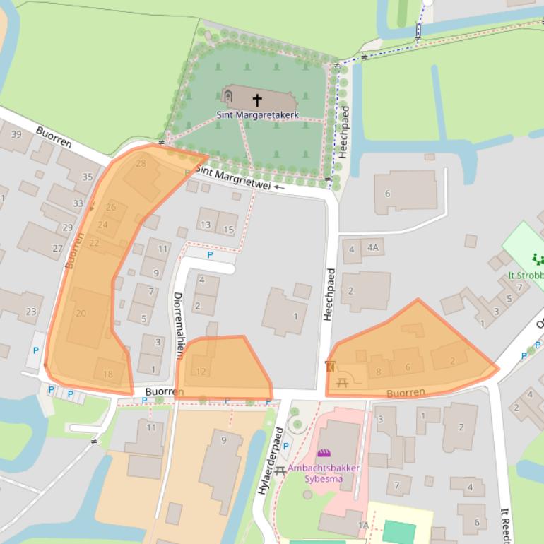 Kaart van postcodegebied 9031XT.