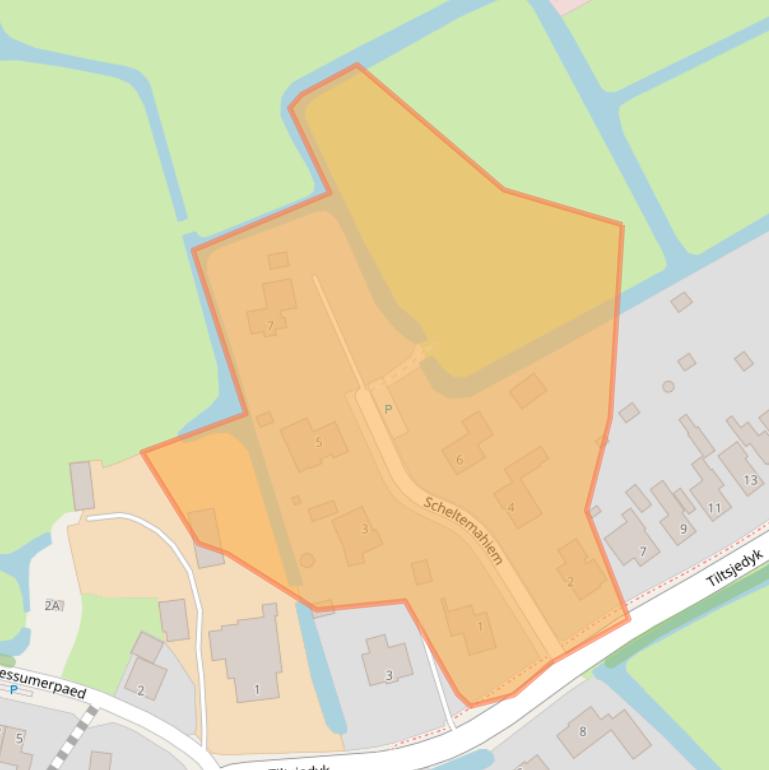 Kaart van postcodegebied 9031XZ.