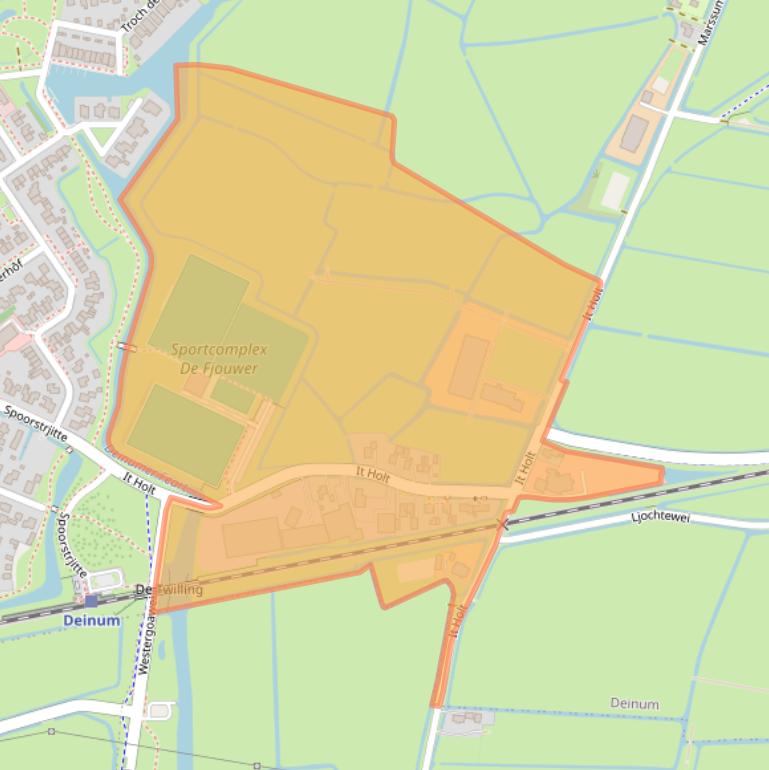 Kaart van postcodegebied 9033WH.