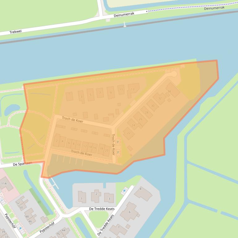 Kaart van postcodegebied 9033WM.