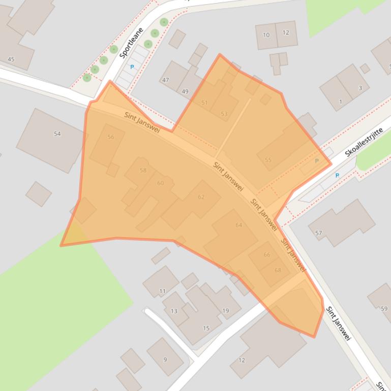 Kaart van postcodegebied 9033WR.