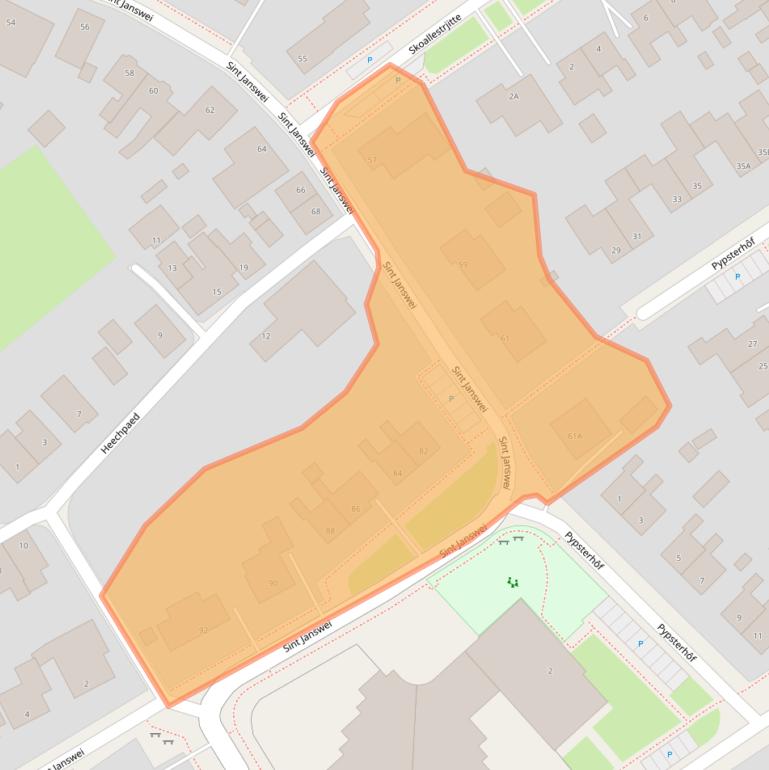 Kaart van postcodegebied 9033WS.