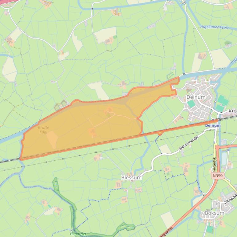 Kaart van postcodegebied 9033WX.