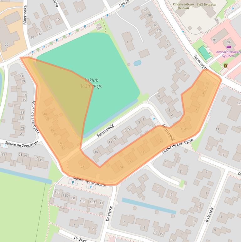 Kaart van postcodegebied 9033XA.