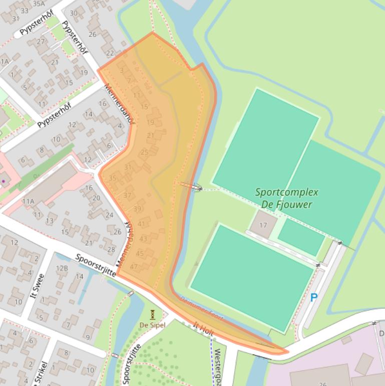 Kaart van postcodegebied 9033XG.