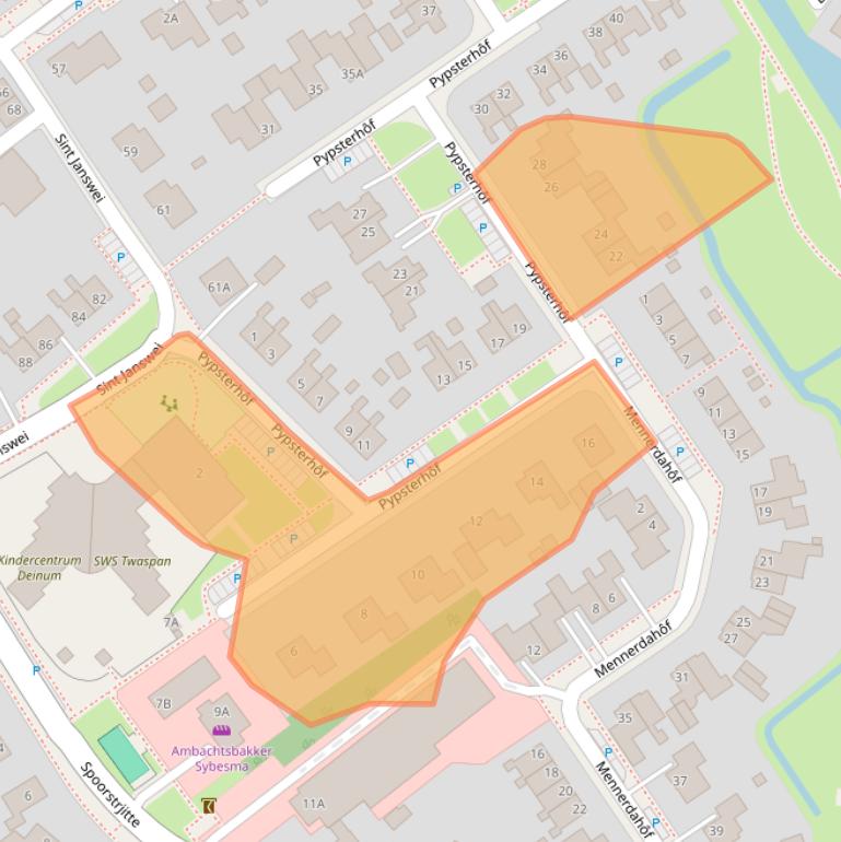 Kaart van postcodegebied 9033XM.