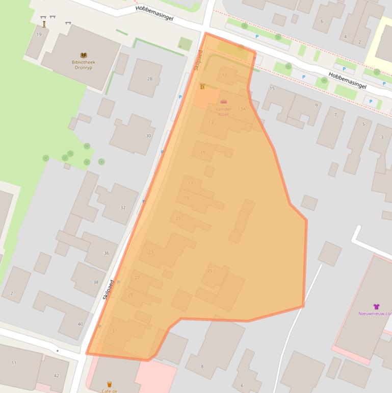 Kaart van postcodegebied 9035AL.