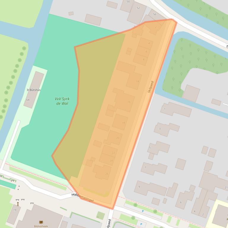 Kaart van postcodegebied 9035AM.