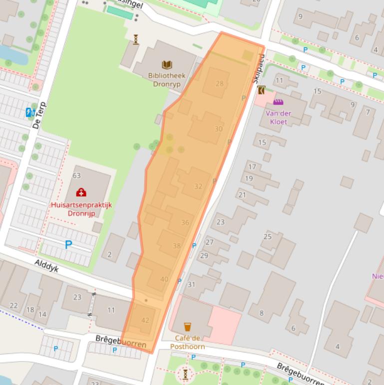 Kaart van postcodegebied 9035AN.