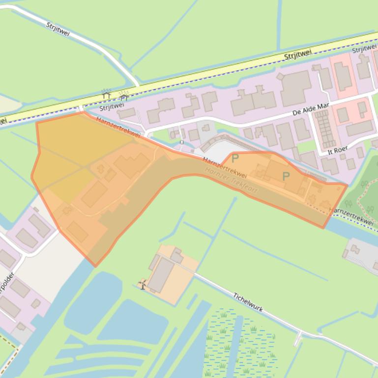 Kaart van postcodegebied 9035AV.