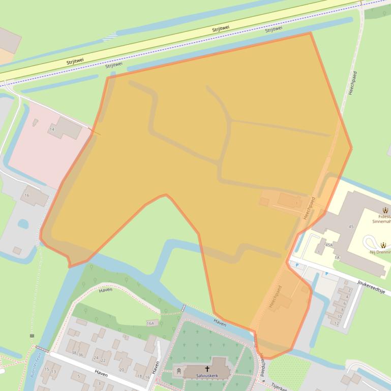 Kaart van postcodegebied 9035BD.