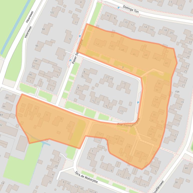 Kaart van postcodegebied 9035BR.