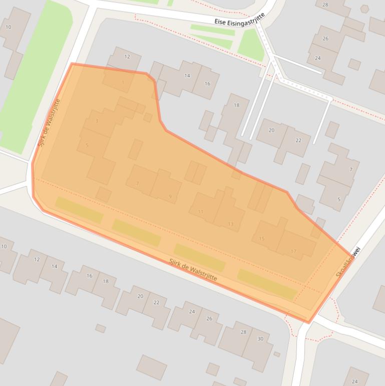 Kaart van postcodegebied 9035BV.