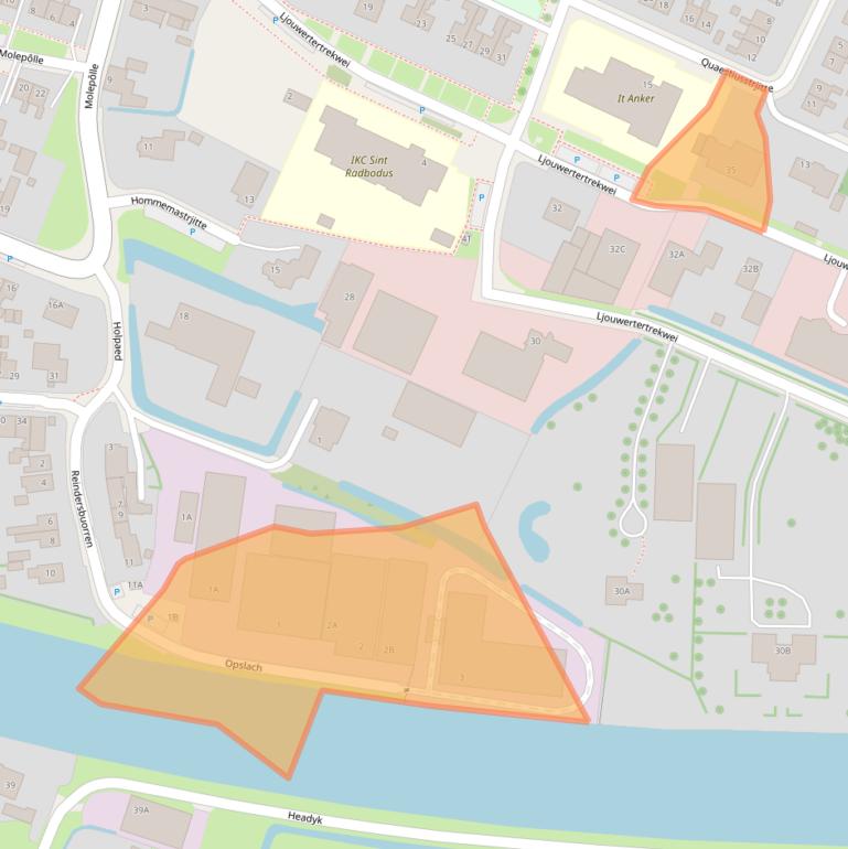 Kaart van postcodegebied 9035EE.