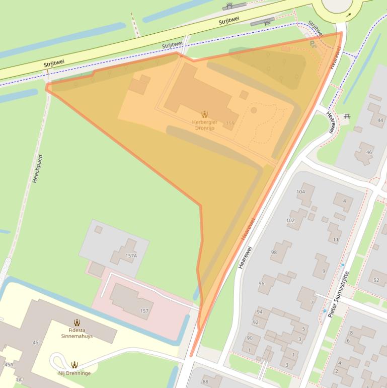 Kaart van postcodegebied 9035EL.