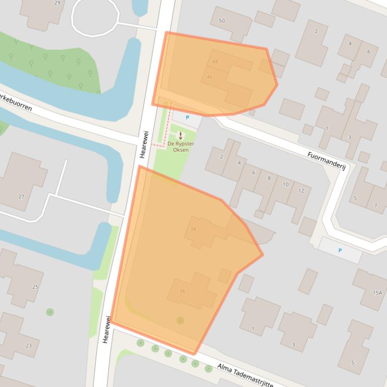 Kaart van postcodegebied 9035EP.