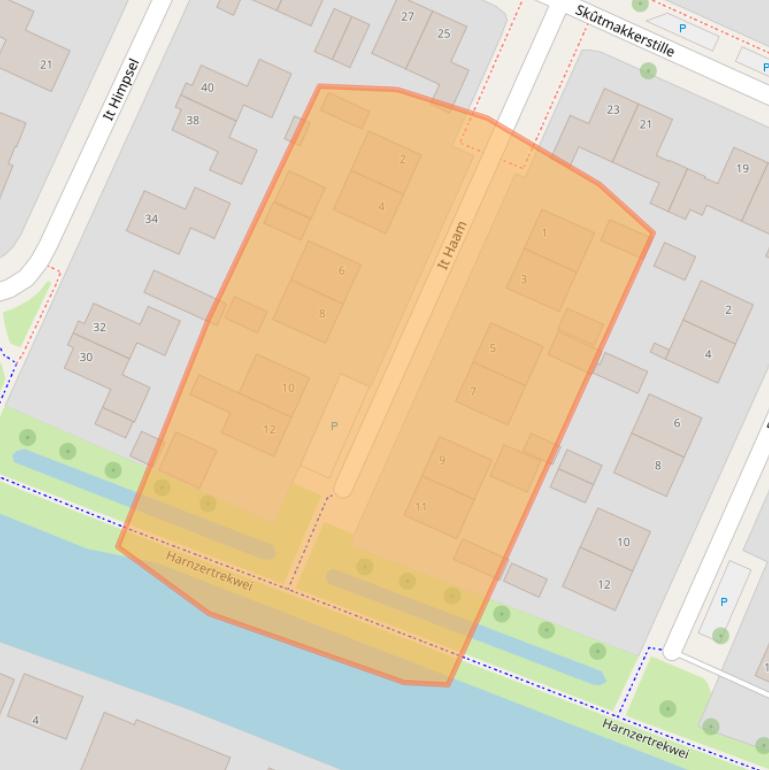 Kaart van postcodegebied 9035GB.