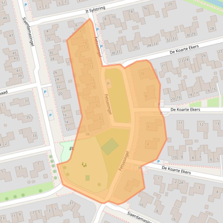 Kaart van postcodegebied 9035GL.