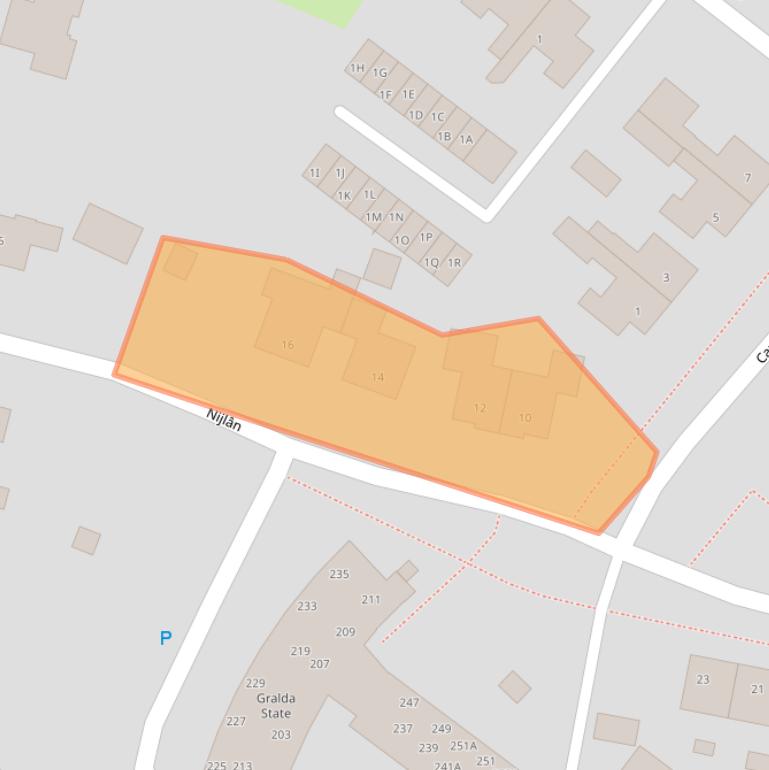 Kaart van postcodegebied 9036JR.