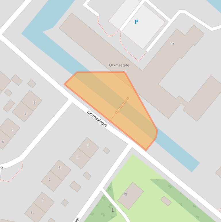 Kaart van postcodegebied 9036JX.