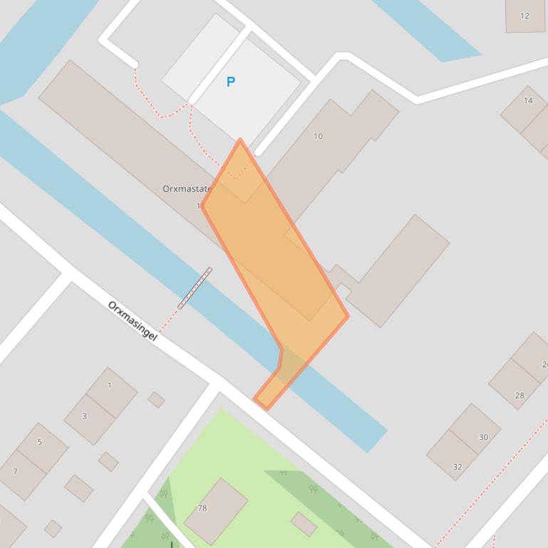 Kaart van postcodegebied 9036JZ.