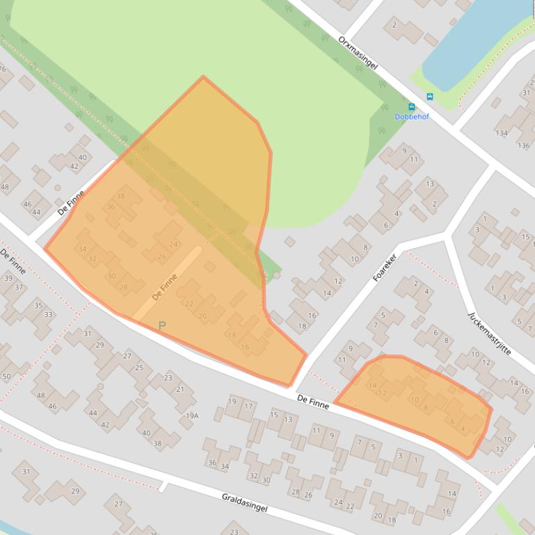 Kaart van postcodegebied 9036KK.