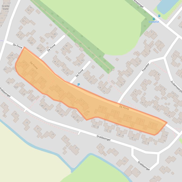 Kaart van postcodegebied 9036KL.