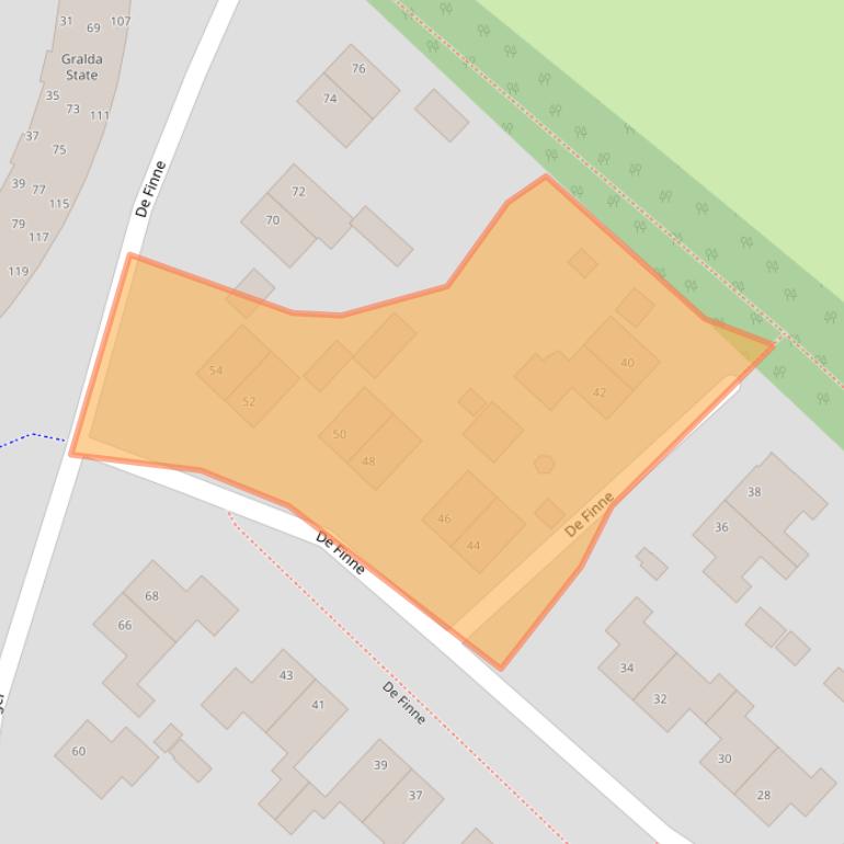 Kaart van postcodegebied 9036KM.