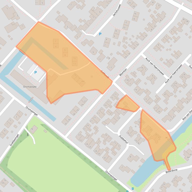 Kaart van postcodegebied 9036LN.