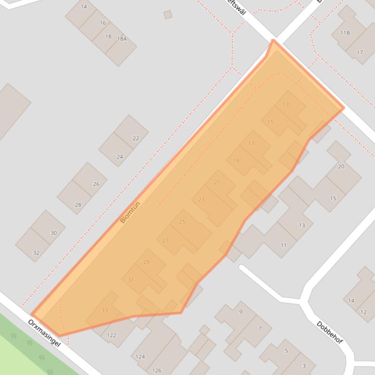 Kaart van postcodegebied 9036LT.