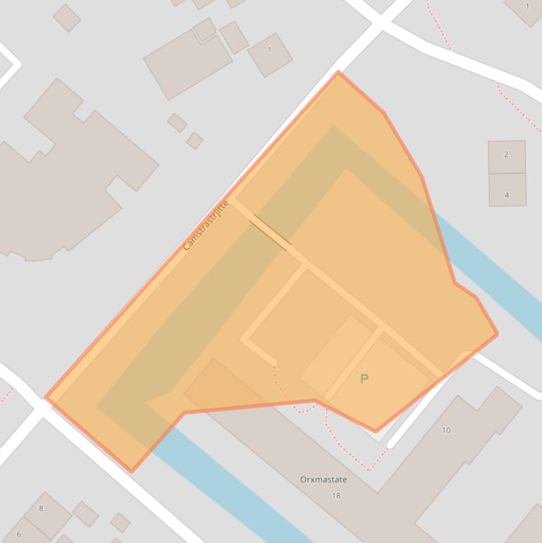 Kaart van postcodegebied 9036MC.