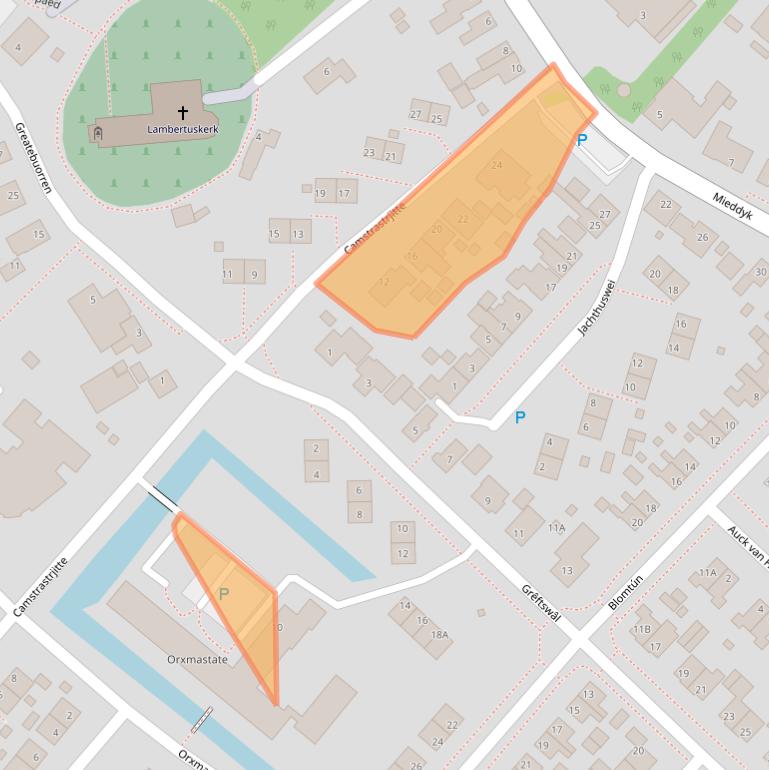 Kaart van postcodegebied 9036MD.