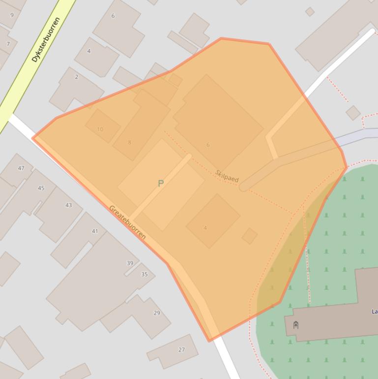 Kaart van postcodegebied 9036MG.