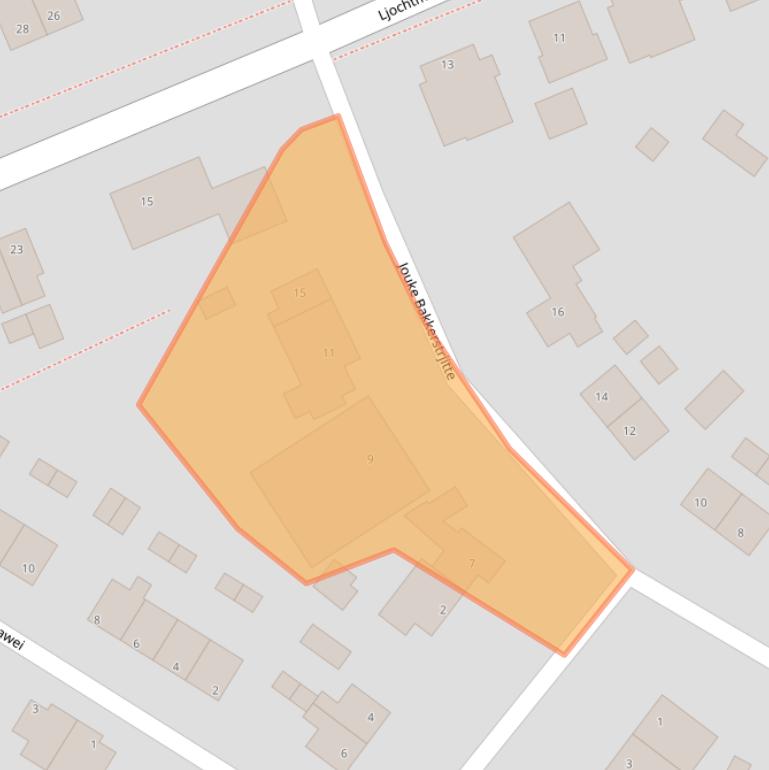 Kaart van postcodegebied 9036ND.