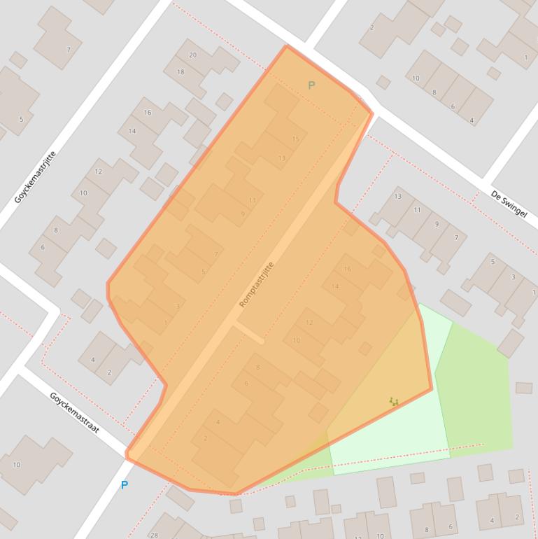 Kaart van postcodegebied 9036PK.