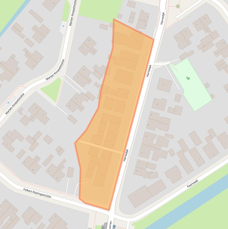 Kaart van postcodegebied 9038TM.