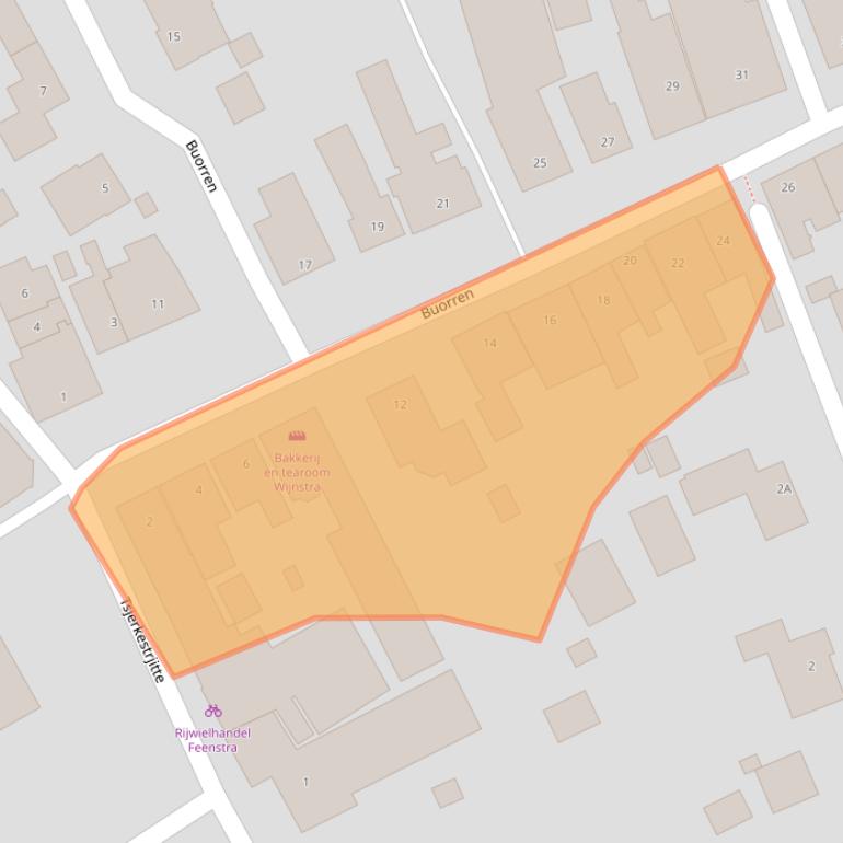 Kaart van postcodegebied 9041BA.