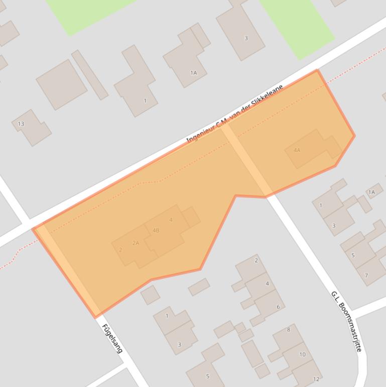 Kaart van postcodegebied 9041CH.