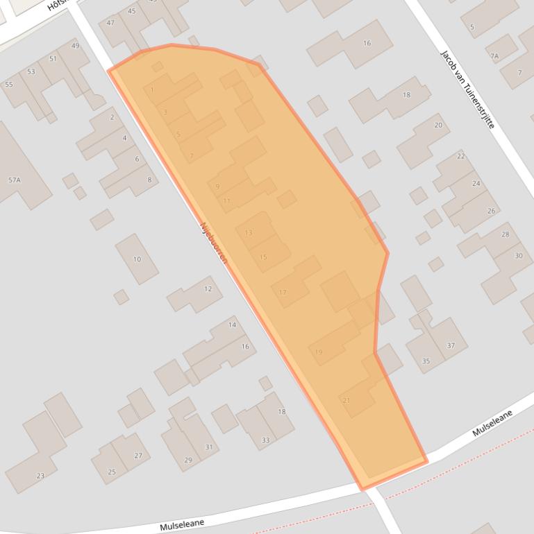 Kaart van postcodegebied 9041CM.