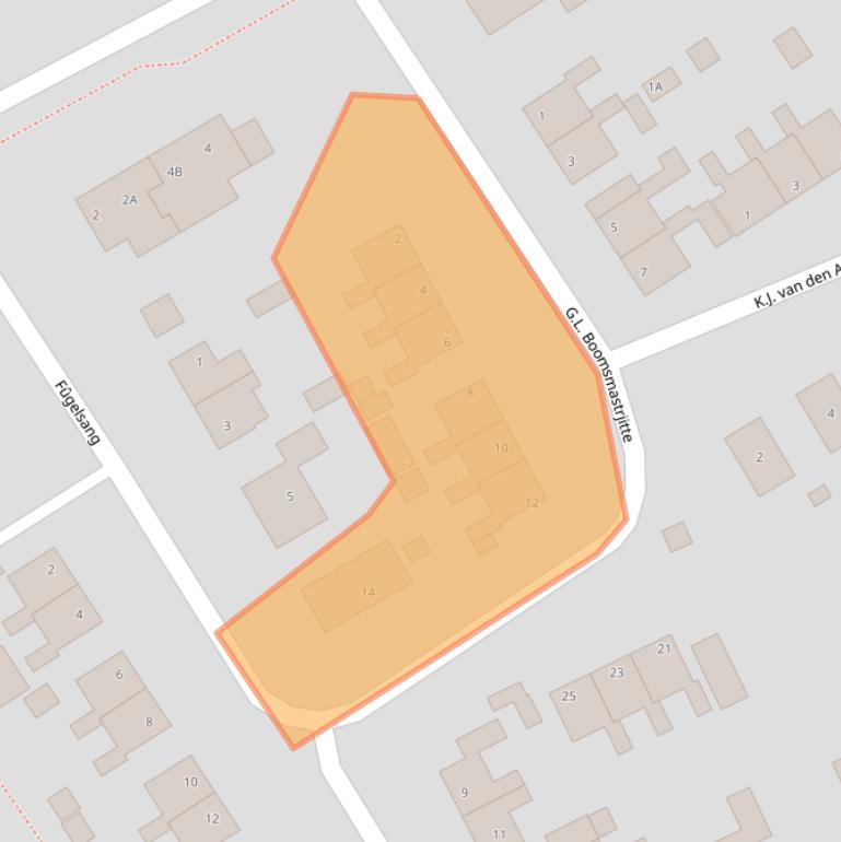 Kaart van postcodegebied 9041CS.