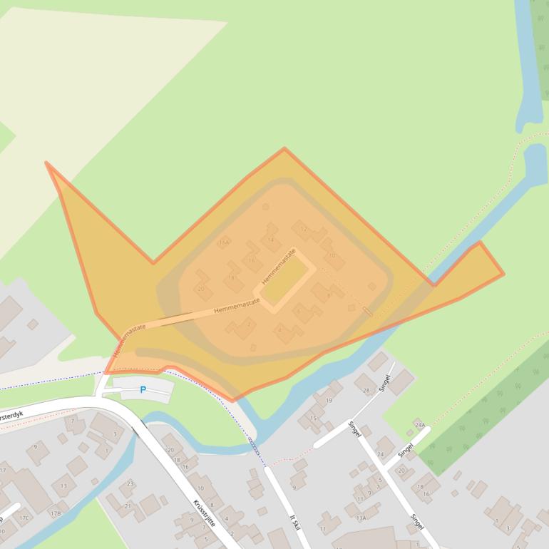 Kaart van postcodegebied 9041DA.