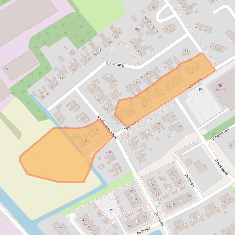 Kaart van postcodegebied 9041ED.