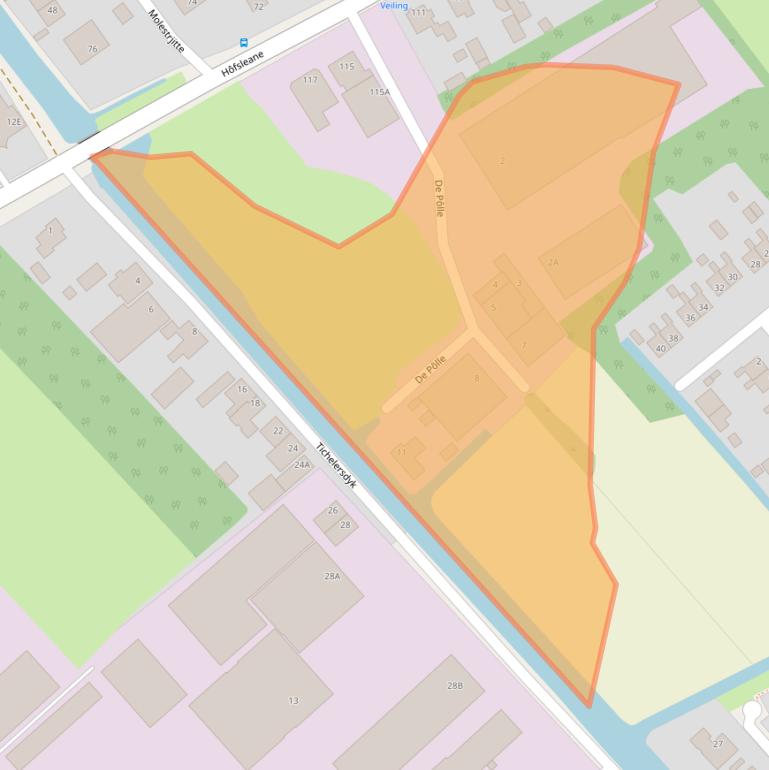 Kaart van postcodegebied 9041EN.
