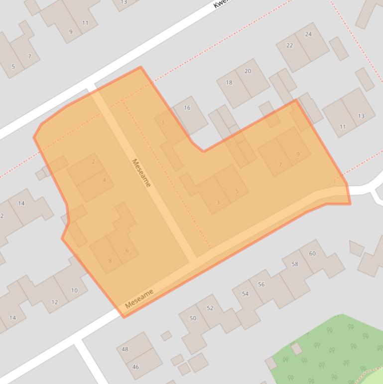 Kaart van postcodegebied 9041ET.