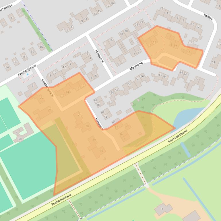 Kaart van postcodegebied 9041EV.