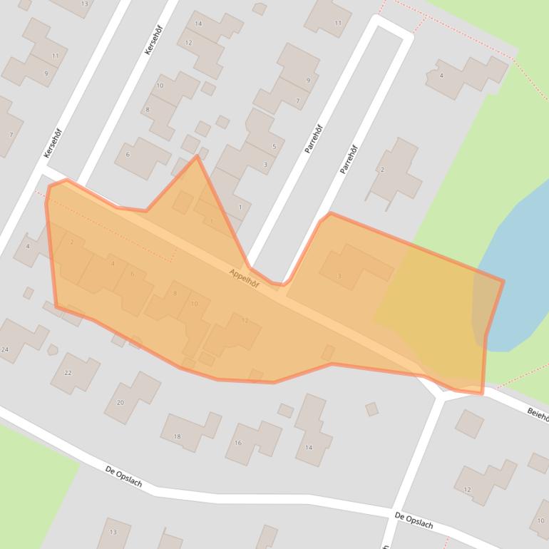 Kaart van postcodegebied 9041GE.