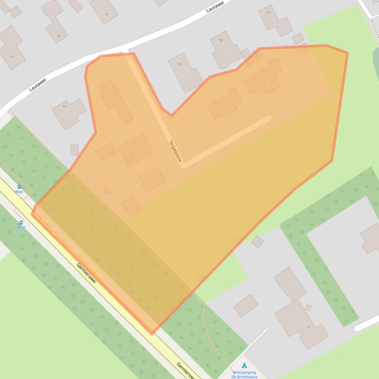 Kaart van postcodegebied 9043VL.