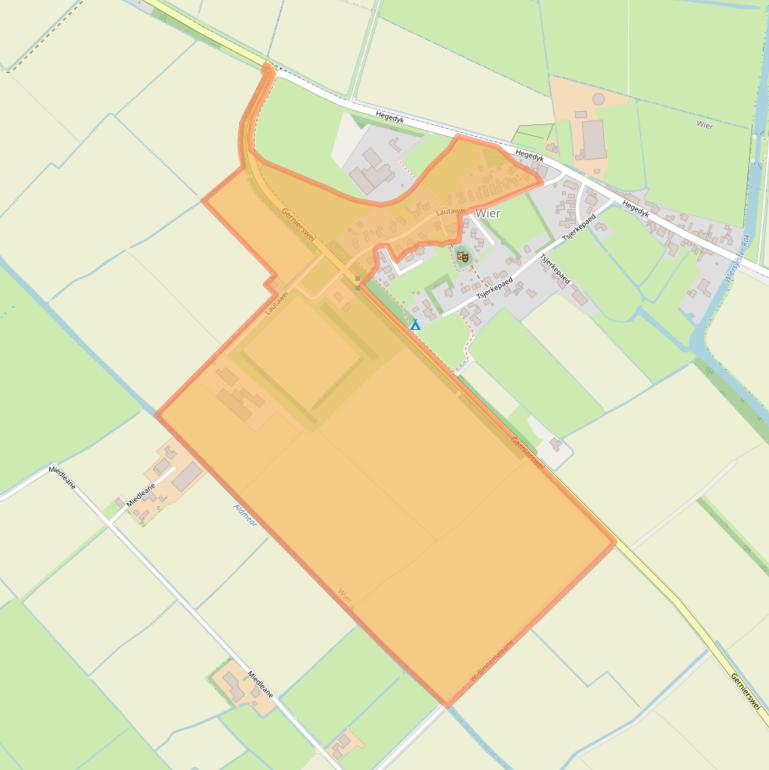 Kaart van postcodegebied 9043VP.