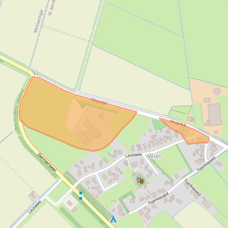 Kaart van postcodegebied 9043VT.