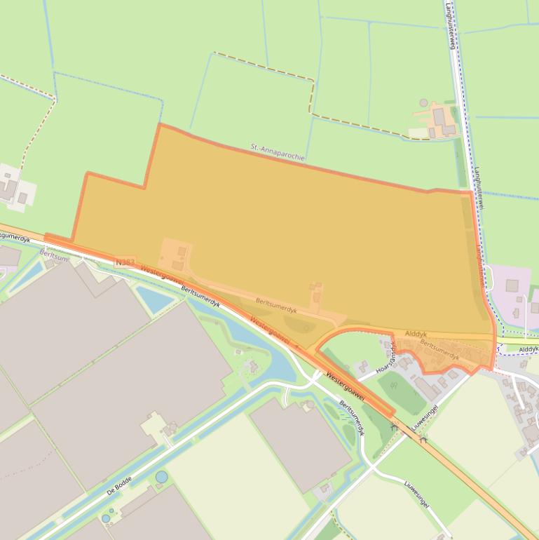 Kaart van postcodegebied 9044MA.